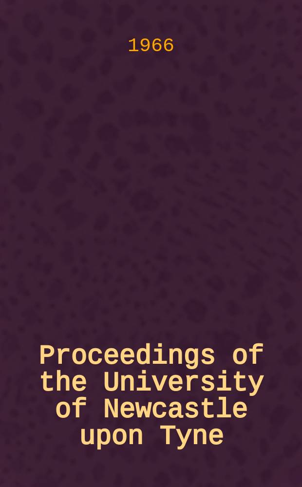 Proceedings of the University of Newcastle upon Tyne : Philosophical society. Vol.1, №8 : The linguistic status of prosodic and paralinguistic features