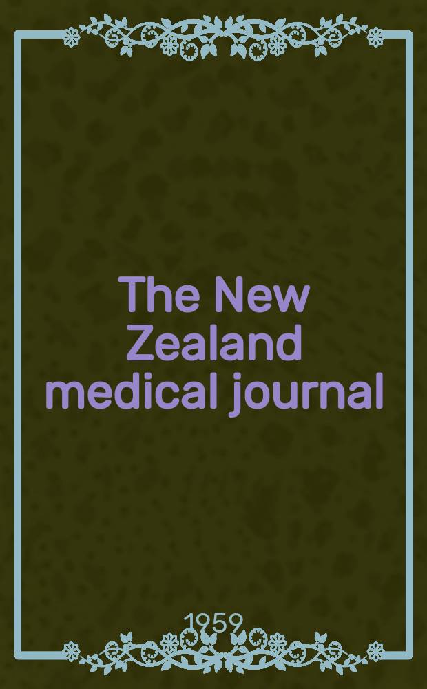 The New Zealand medical journal