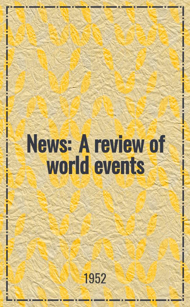 News : A review of world events