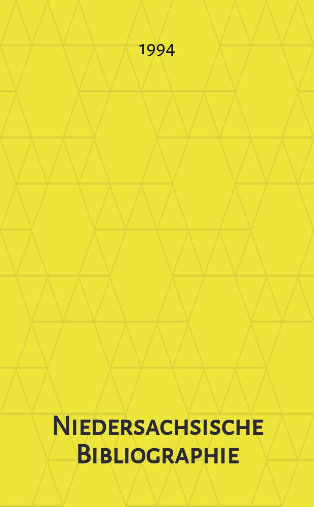 Niedersachsische Bibliographie : Hrsg. von der Niedersächsischen Landesbibliothek Hannover Berichtsjahr ... Bd.10 1990, T.2 : Register