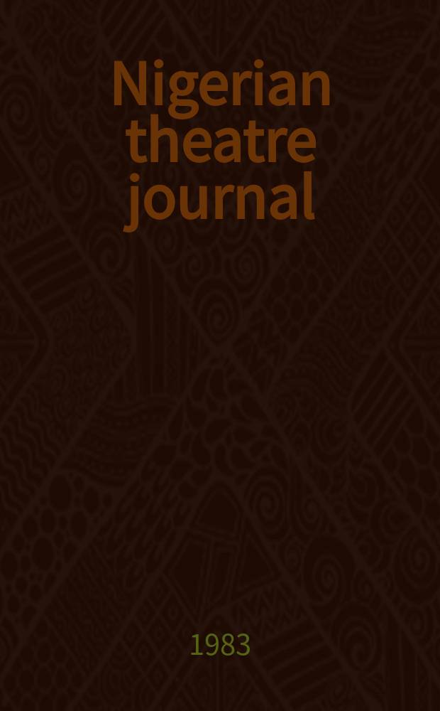 Nigerian theatre journal