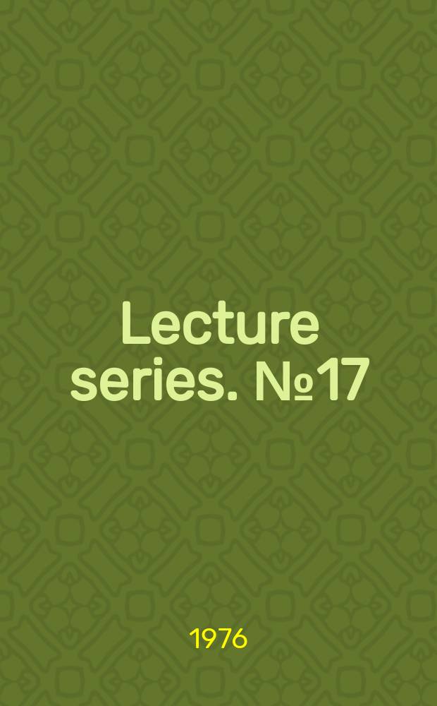 Lecture series. №17 : Collective self-reliance in developing Africa