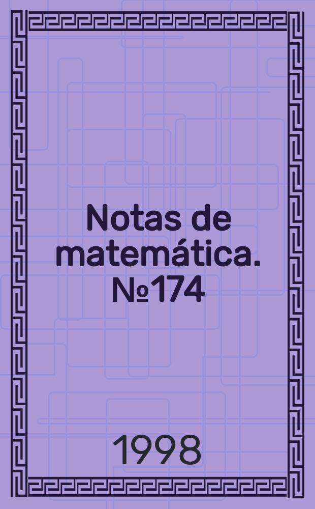 Notas de matemática. №174 : On represetation theorems...