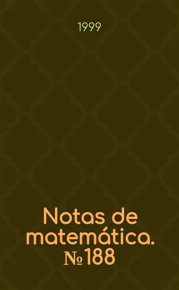 Notas de matemática. №188 : Unbounded perturbation of the controllability...