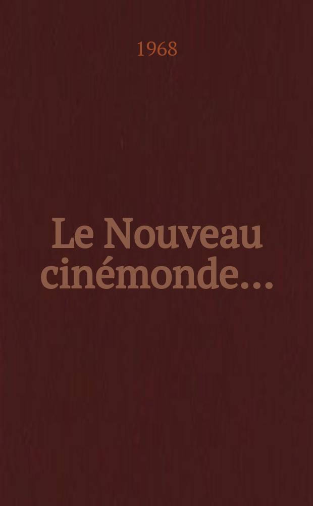 Le Nouveau cinémonde...