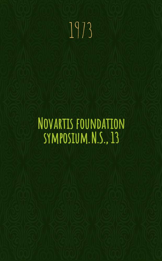 Novartis foundation symposium. N.S., 13 : Haemopoietic stem cells