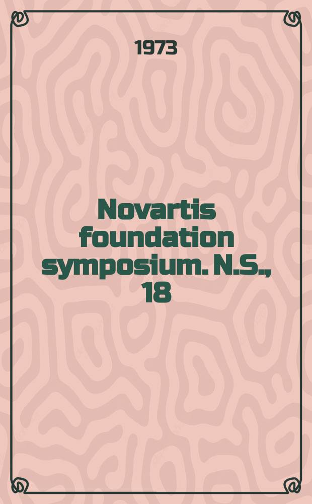 Novartis foundation symposium. N.S., 18 : Immunopotentiation