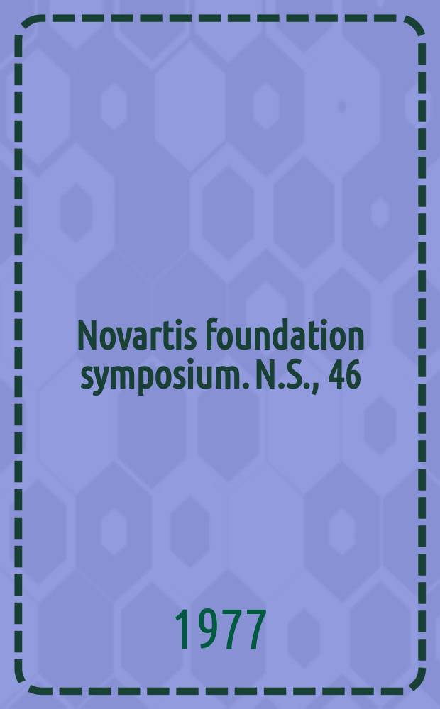 Novartis foundation symposium. N.S., 46 : Immunology of the gut