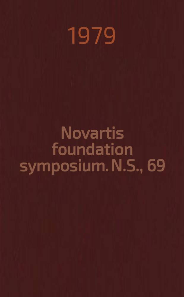 Novartis foundation symposium. N.S., 69 : Brain and mind