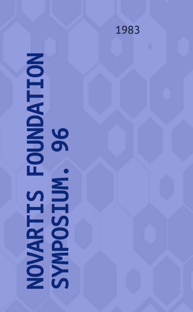 Novartis foundation symposium. 96 : Fetal antigens and cancer