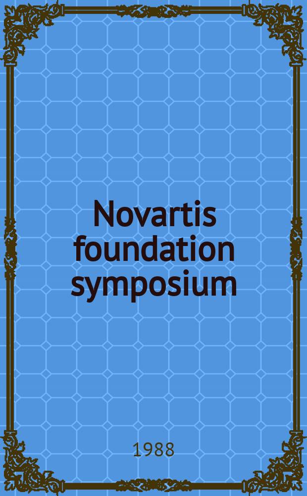 Novartis foundation symposium : Applications of plant cell and tissue culture