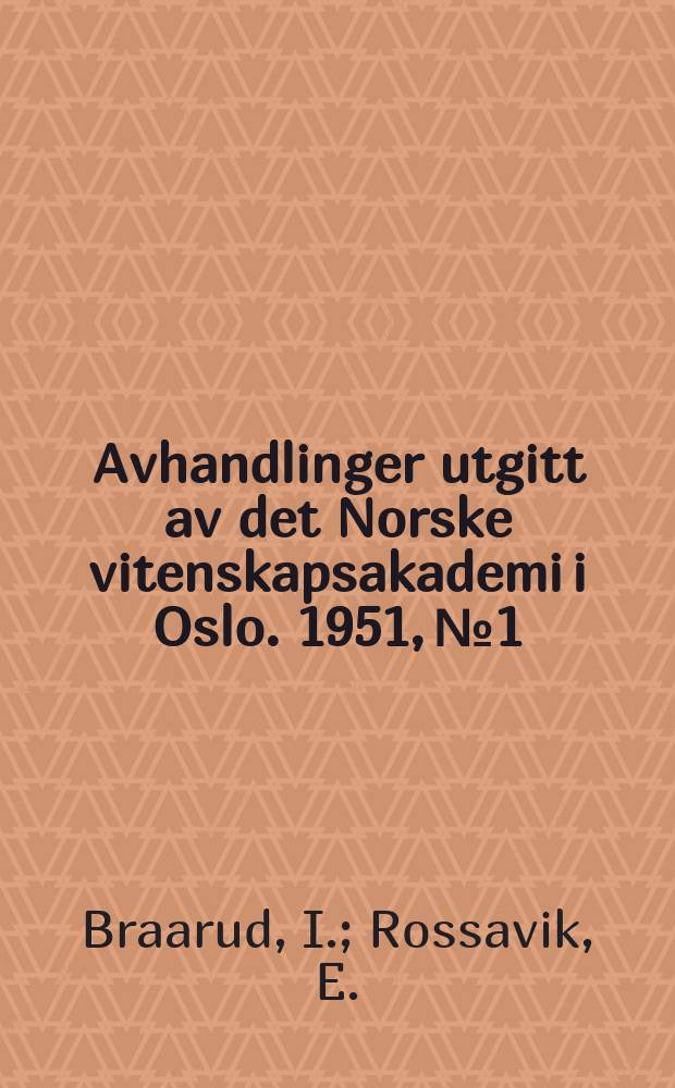 Avhandlinger utgitt av det Norske vitenskapsakademi i Oslo. 1951, №1 : Observations on the marine dinoflagellate Prorocentrum micans ehrenb in culture