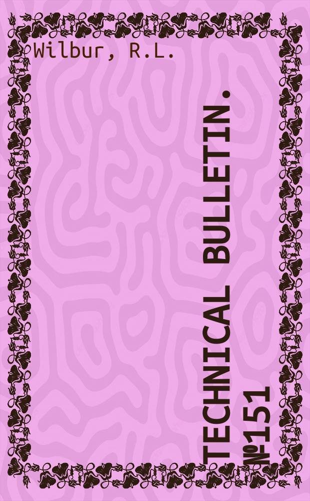 Technical bulletin. №151 : The Leguminous plants of North Carolina