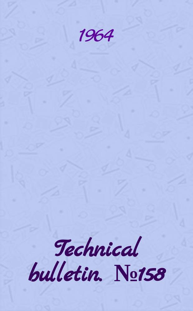 Technical bulletin. №158 : Pythium root and stem diseases of chrysanthemum in North Carolina