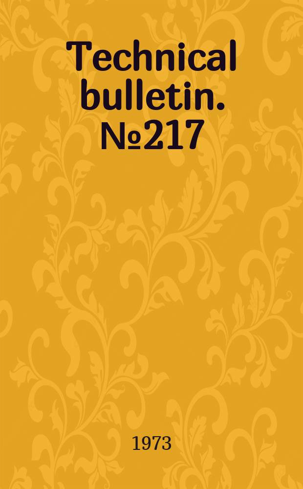 Technical bulletin. №217 : Nitrogen management, plant population and row width studies with corn.