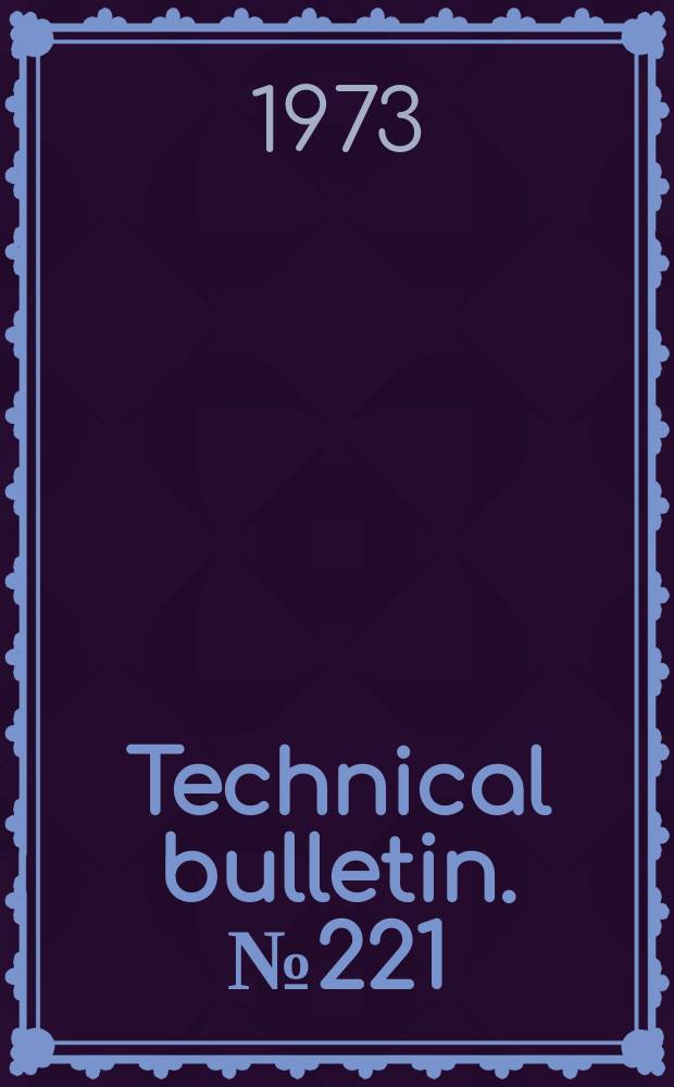 Technical bulletin. №221 : Estimating the leaching