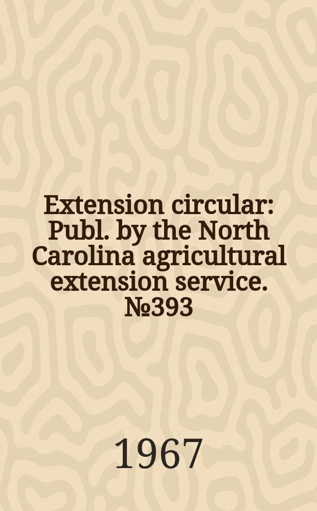 Extension circular : Publ. by the North Carolina agricultural extension service. №393 : Land judging in North Carolina