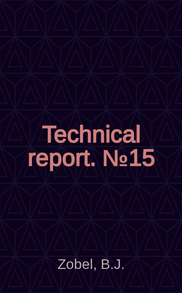 Technical report. №15 : Effect of bole straightness on compression wood of loblolly pine