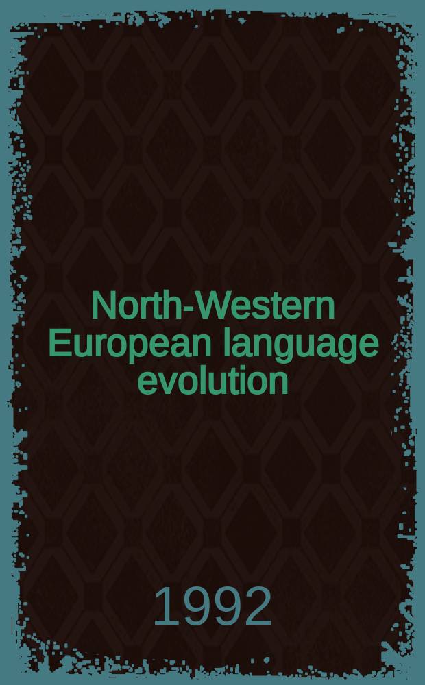 North-Western European language evolution : (NOWELE). Vol.7 : Zur Phonologie und Morphologie des Altniederländischen