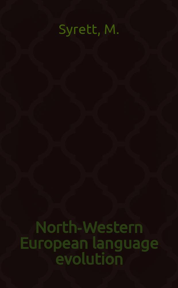 North-Western European language evolution : (NOWELE). Vol.11 : The unaccented vowels