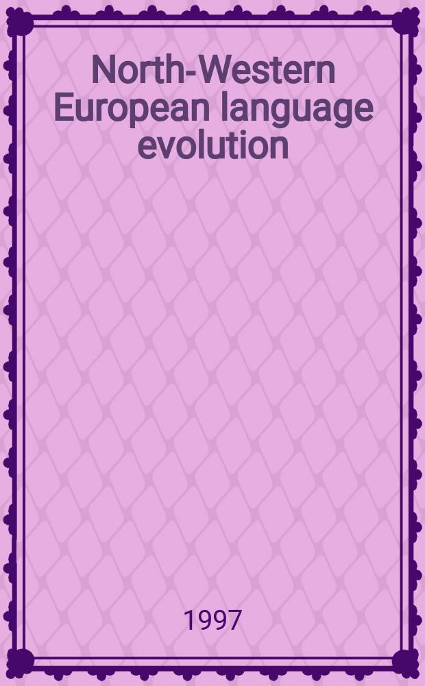 North-Western European language evolution : (NOWELE). Vol.18 : Friesische Studien. 3
