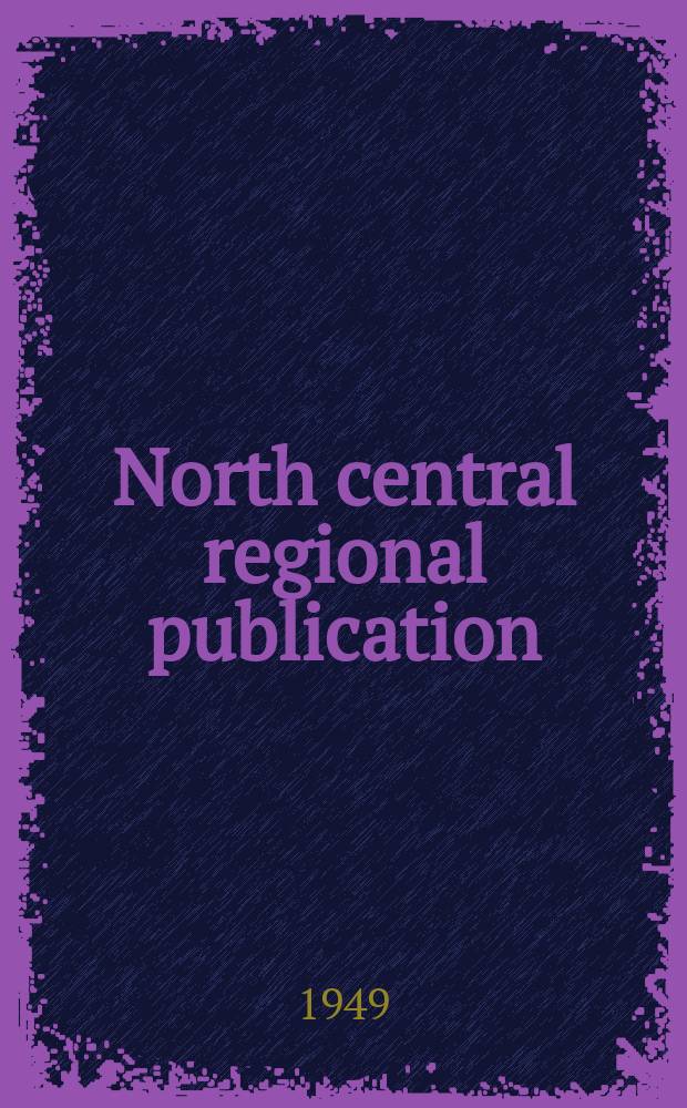 North central regional publication