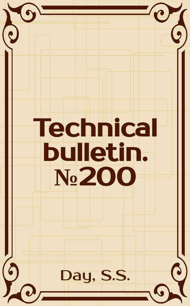 Technical bulletin. №200 : Skid resistance of floor surfaces and finishes resilient floor coverings, hard floor surfaces and wood floor finishes