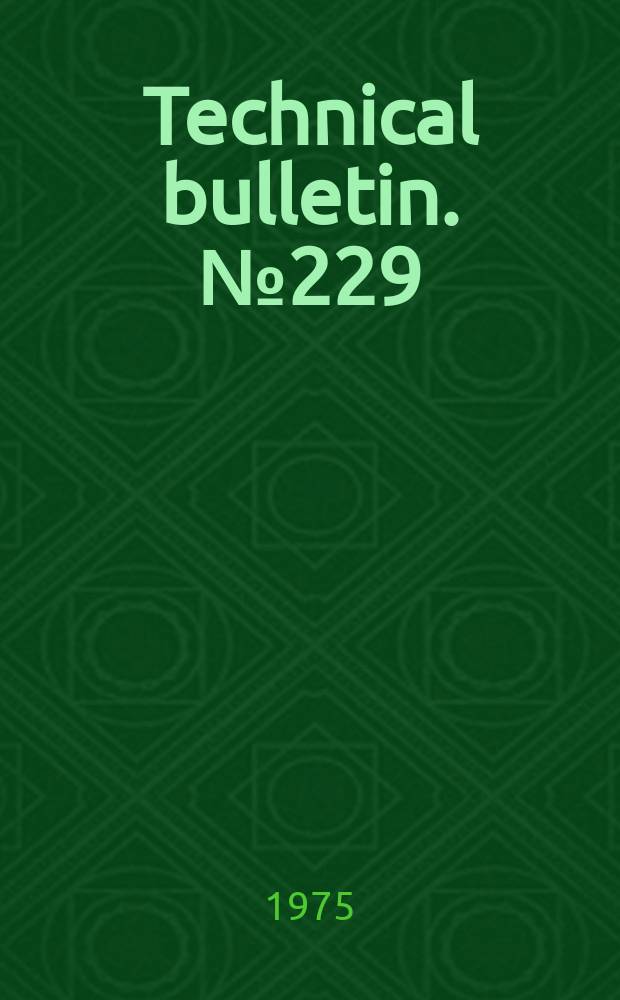 Technical bulletin. №229 : Availability of North Carolina rock