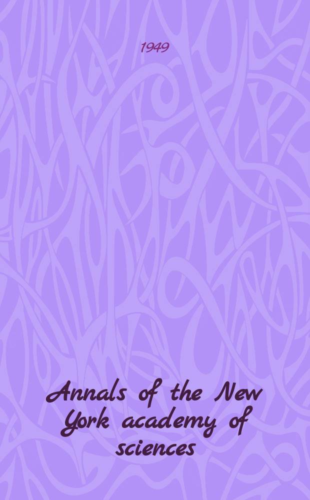 Annals of the New York academy of sciences : Late Lyceum of natural history. Vol.52, Art.3 : Vitamin E