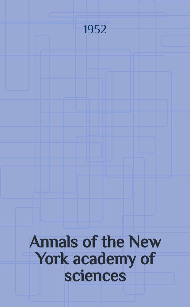 Annals of the New York academy of sciences : Late Lyceum of natural history. Vol.55, Art.3 : Shock Syndrome
