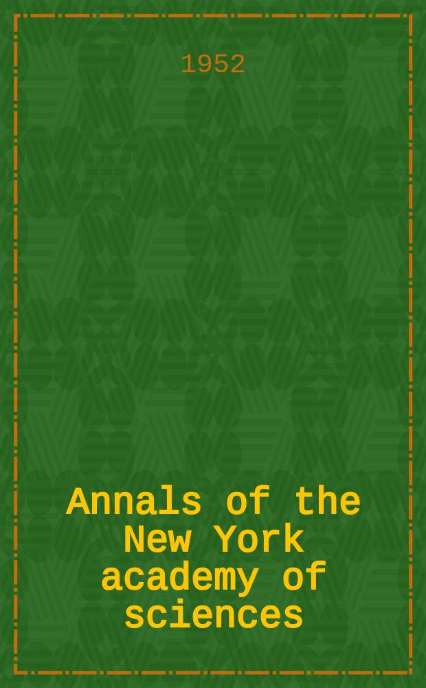 Annals of the New York academy of sciences : Late Lyceum of natural history. Vol.56, Art.1 : Oral fat emulsions