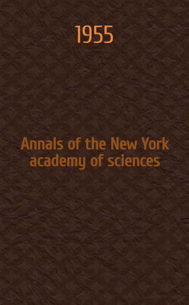 Annals of the New York academy of sciences : Late Lyceum of natural history. Vol.59, Art.3 : The relation of immunology to Tissue homotransplantation