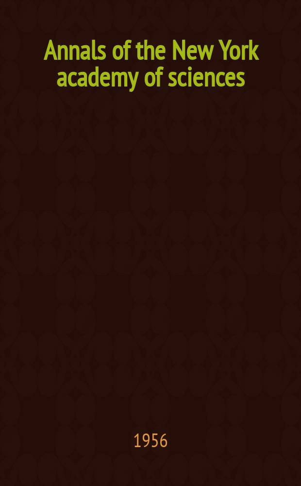 Annals of the New York academy of sciences : Late Lyceum of natural history. Vol.63, Art.5 : Ascites tumors as tools in quantitative oncology