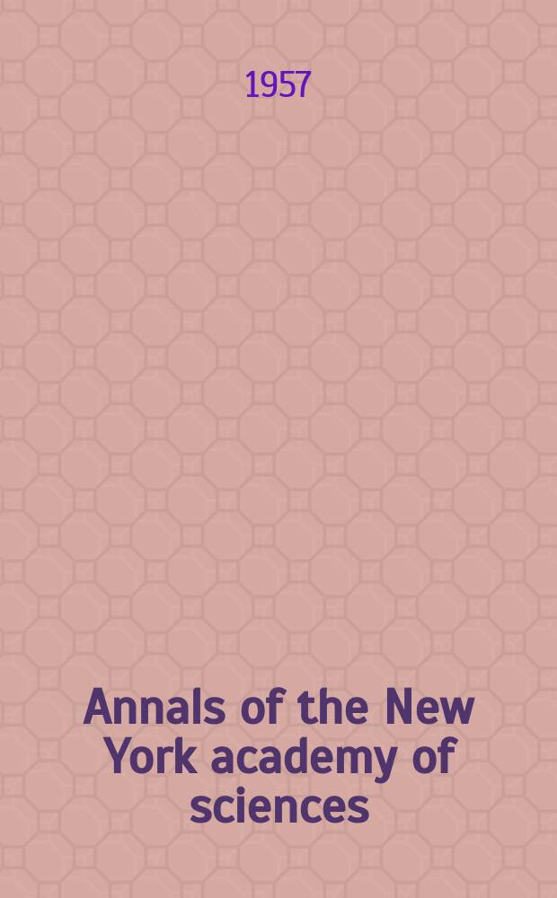 Annals of the New York academy of sciences : Late Lyceum of natural history. Vol.65, Art.5 : Mercury and its compounds