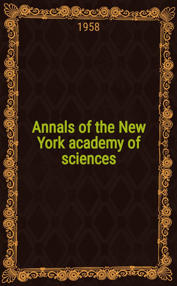 Annals of the New York academy of sciences : Late Lyceum of natural history. Vol.74, Art.2 : Photoreception