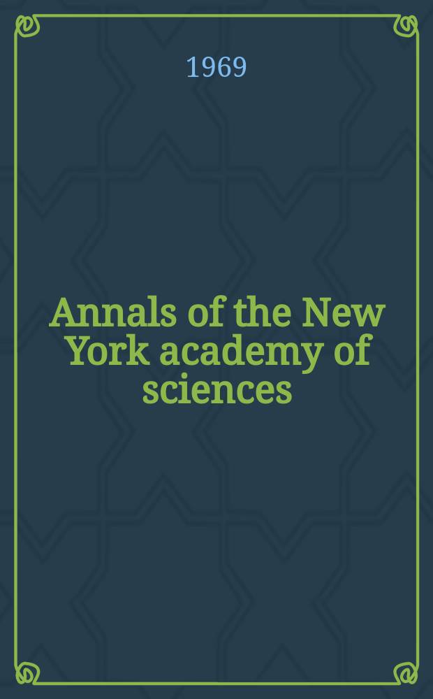 Annals of the New York academy of sciences : Late Lyceum of natural history. Vol.164, Art.3 : Care of patients with fatal illness