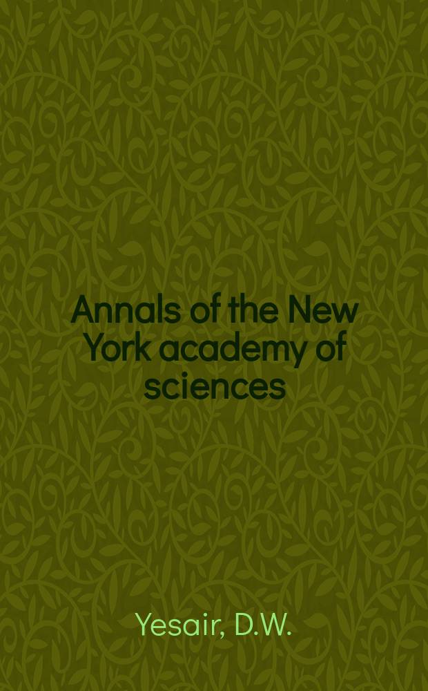 Annals of the New York academy of sciences : Late Lyceum of natural history. Vol.172, Article 18 : Comparative studies of drug ...