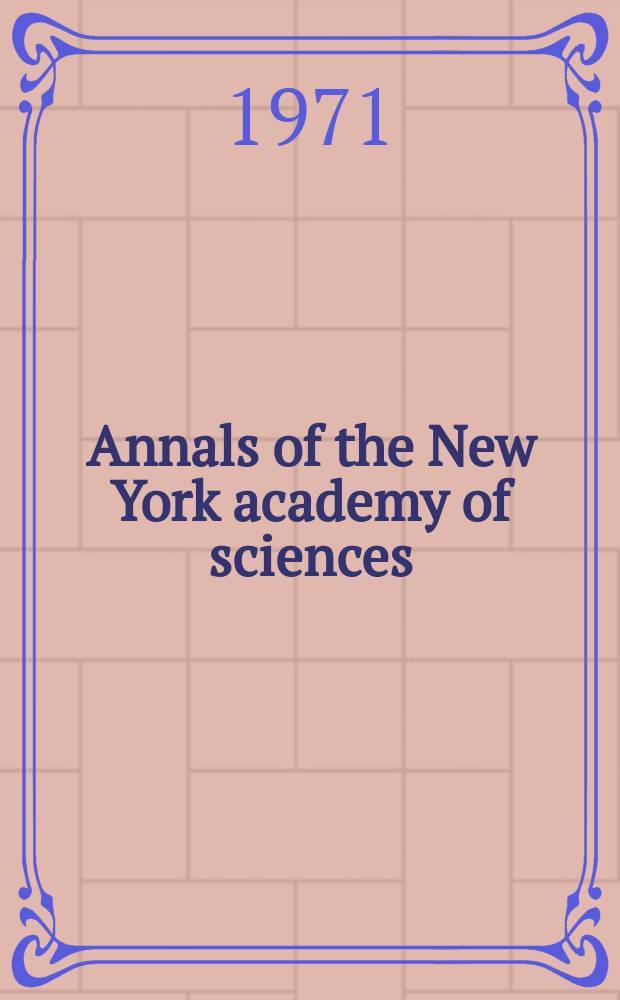 Annals of the New York academy of sciences : Late Lyceum of natural history. Vol.186 : Folate antagonists as chemotherapeutic agents