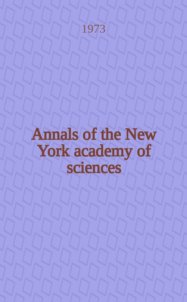 Annals of the New York academy of sciences : Late Lyceum of natural history. Vol.220, Art.4 : Reactive silica: novel aspects