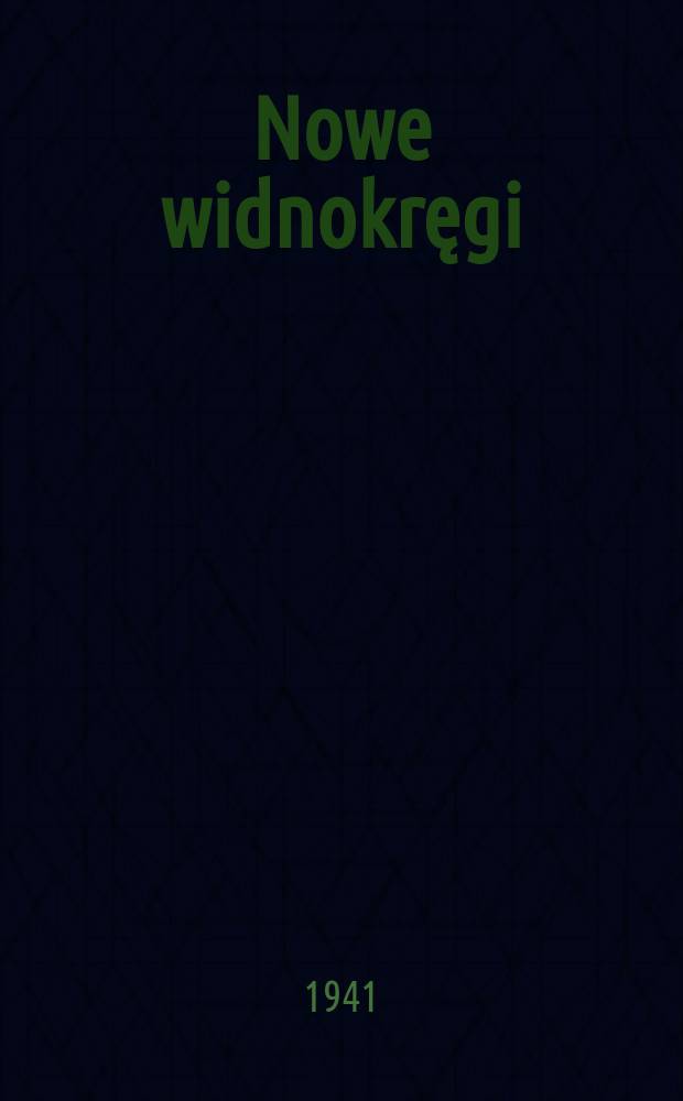 Nowe widnokręgi