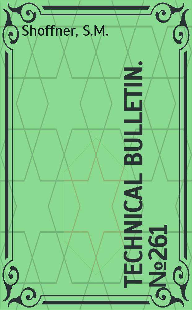 Technical bulletin. №261 : Child care in the rural areas