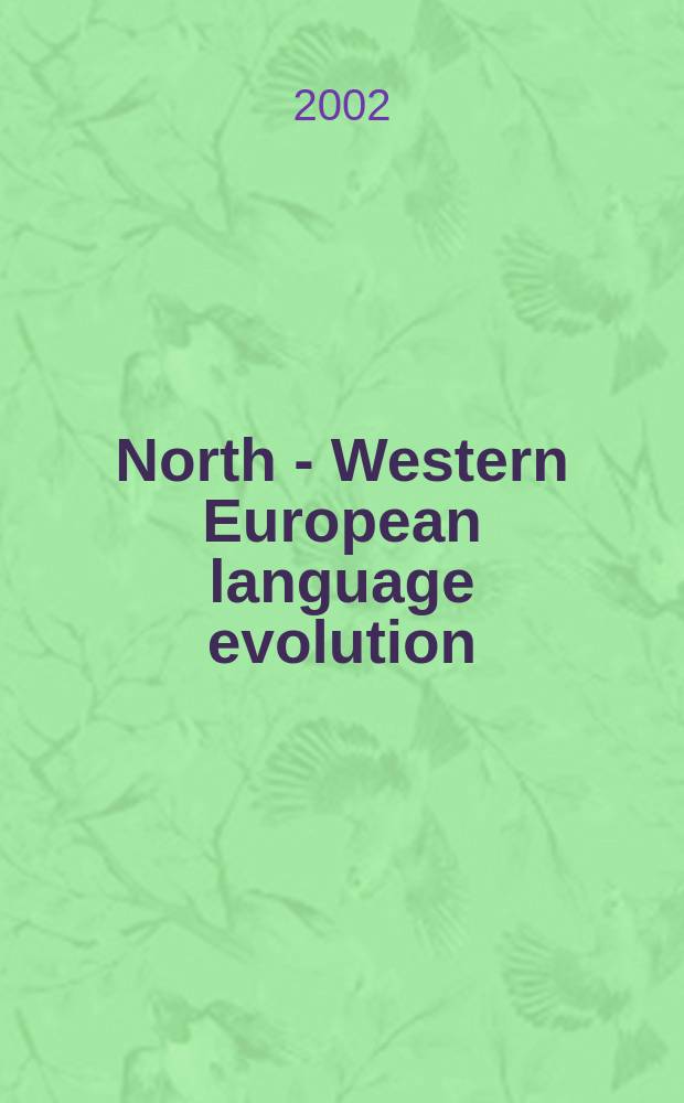 North - Western European language evolution : NOWELE. Vol.41