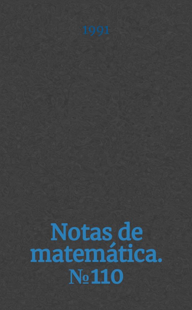 Notas de matemática. №110 : On the optimal control in...