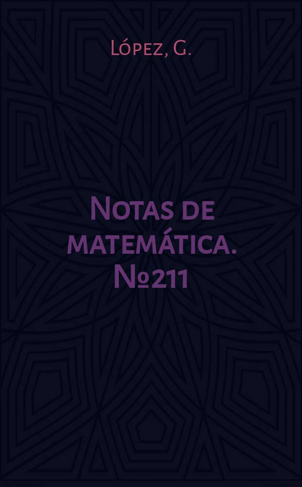 Notas de matemática. №211 : Polinomios de Ber noulli y números de Bernoulli