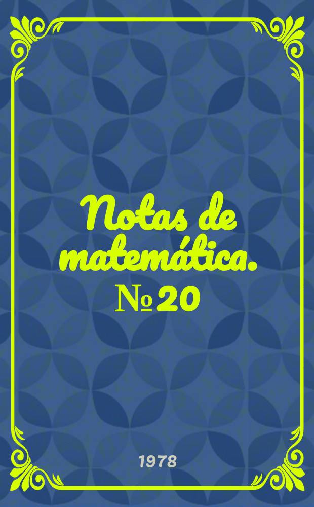 Notas de matemática. №20 : Some new function spaces and their...