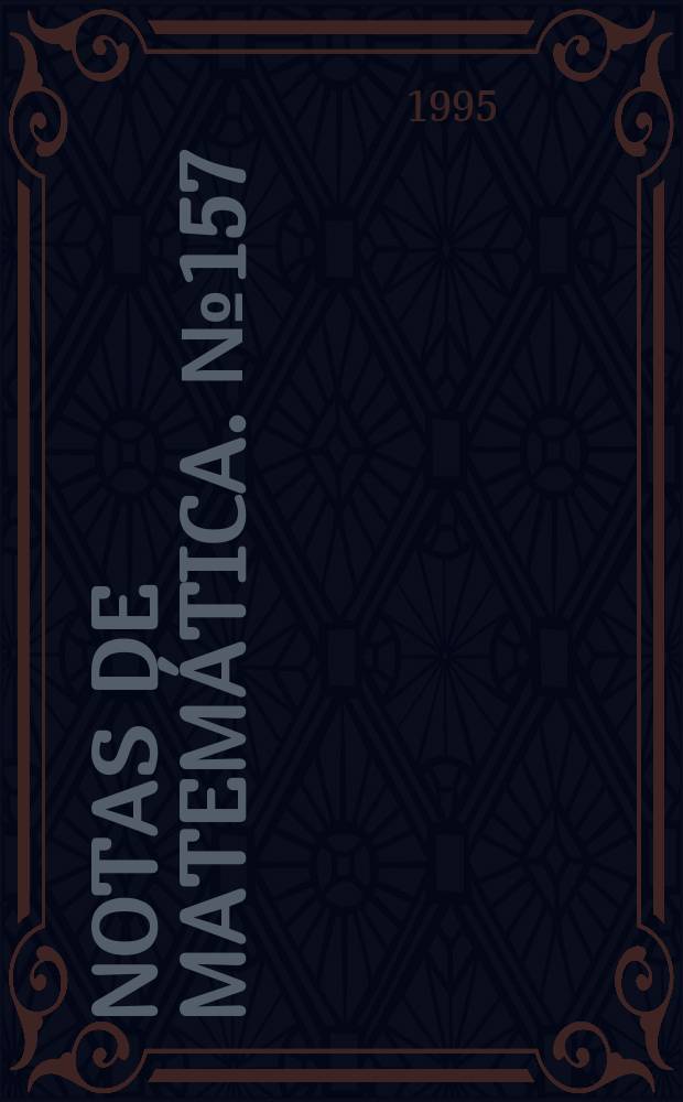 Notas de matem&aacute;tica. №157 : Sistemas de eventos discretos