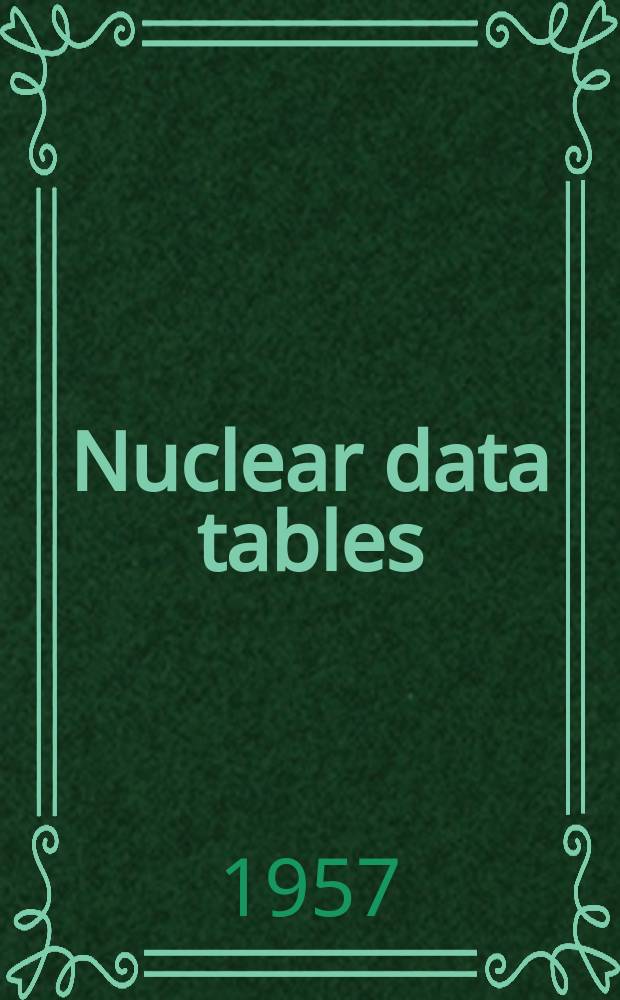 Nuclear data tables