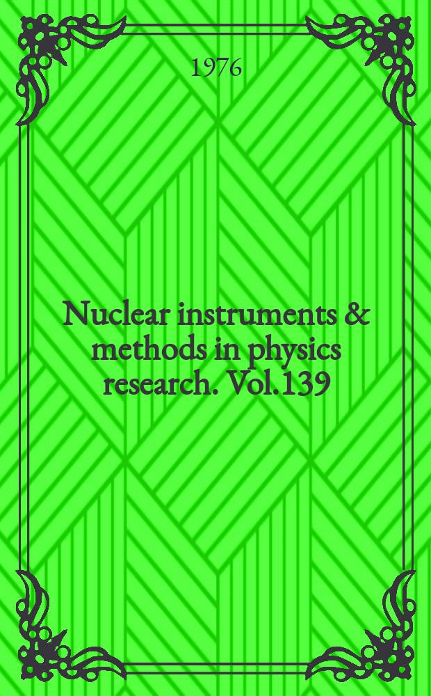 Nuclear instruments & methods in physics research. Vol.139 : Electromagnetic isotope separators and related ion accelerators