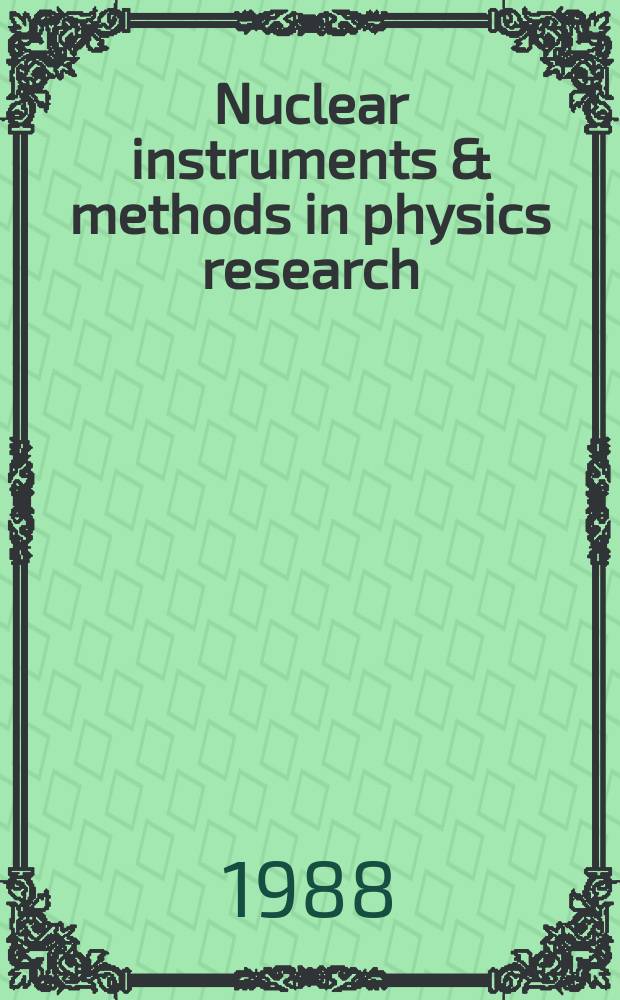 Nuclear instruments & methods in physics research : a journal on accelerators, instrumentation and techniques applied to research in nuclear and atomic physics, materials science and related fields in physics. Vol.273, №2/3 : Position sensitive detectors