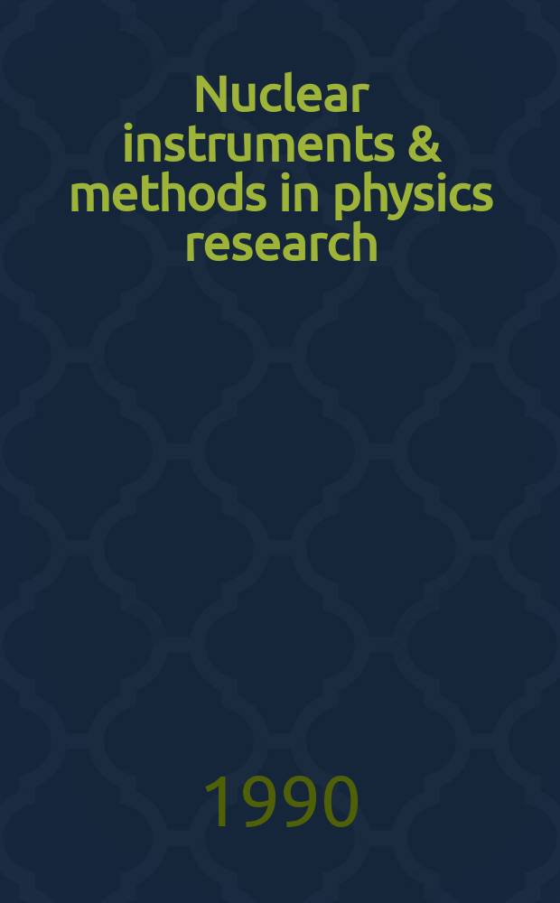 Nuclear instruments & methods in physics research : a journal on accelerators, instrumentation and techniques applied to research in nuclear and atomic physics, materials science and related fields in physics. Vol.298, №1/3 : Charged particle optics